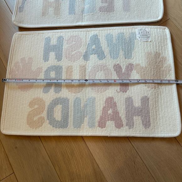 Kids Washable Colorful Bathroom Rugs Brush Your Teeth Wash Your Hands Non Slip - Picture 4 of 5
